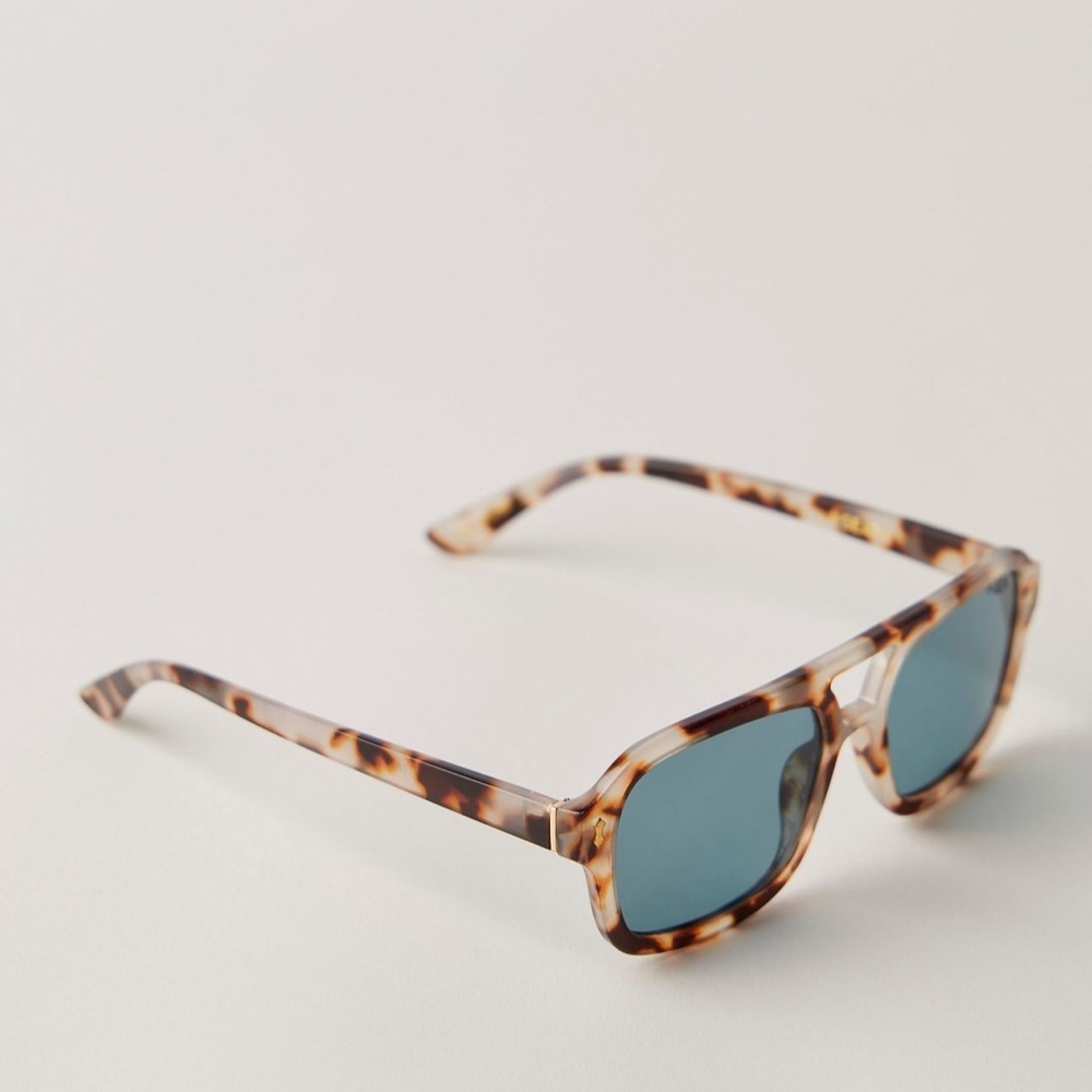 I-Sea Royal Tortoise Shell Sunglasses with Blue Lenses
